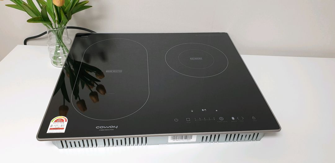 (미사용)코웨이 CHR-03 3구 하이브리드 전기레인지--1
