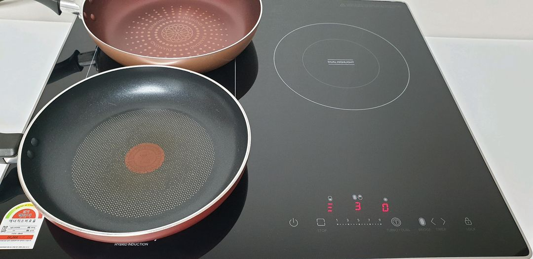 (미사용)코웨이 CHR-03 3구 하이브리드 전기레인지--7