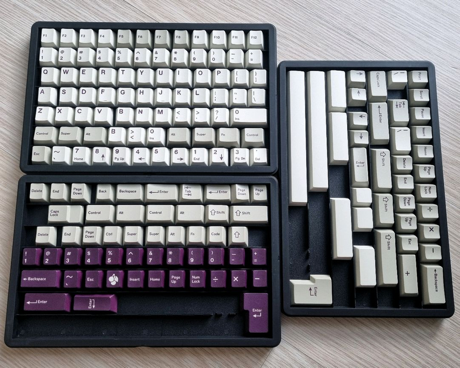 [미사용] 일당오 바이올렛 얼럿 키보드 키캡 판매 이미지