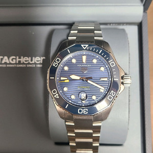 태그호이어 아쿠아레이서300 청판 오토매틱 43mm 풀셋