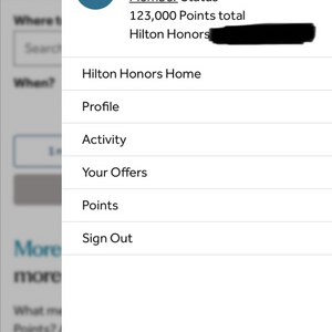 힐튼 포인트 123,000 * 6원