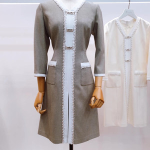 잇미샤 체인장식 트위드 원피스 55 이미지