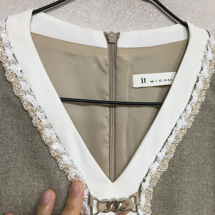 잇미샤 체인장식 트위드 원피스 55 이미지