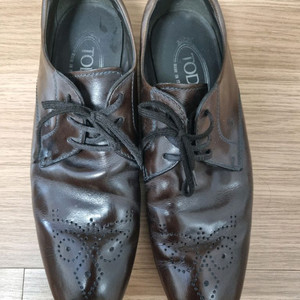 토즈 브라운 윙팁 가죽 구두 tods 6사이즈 250 이미지