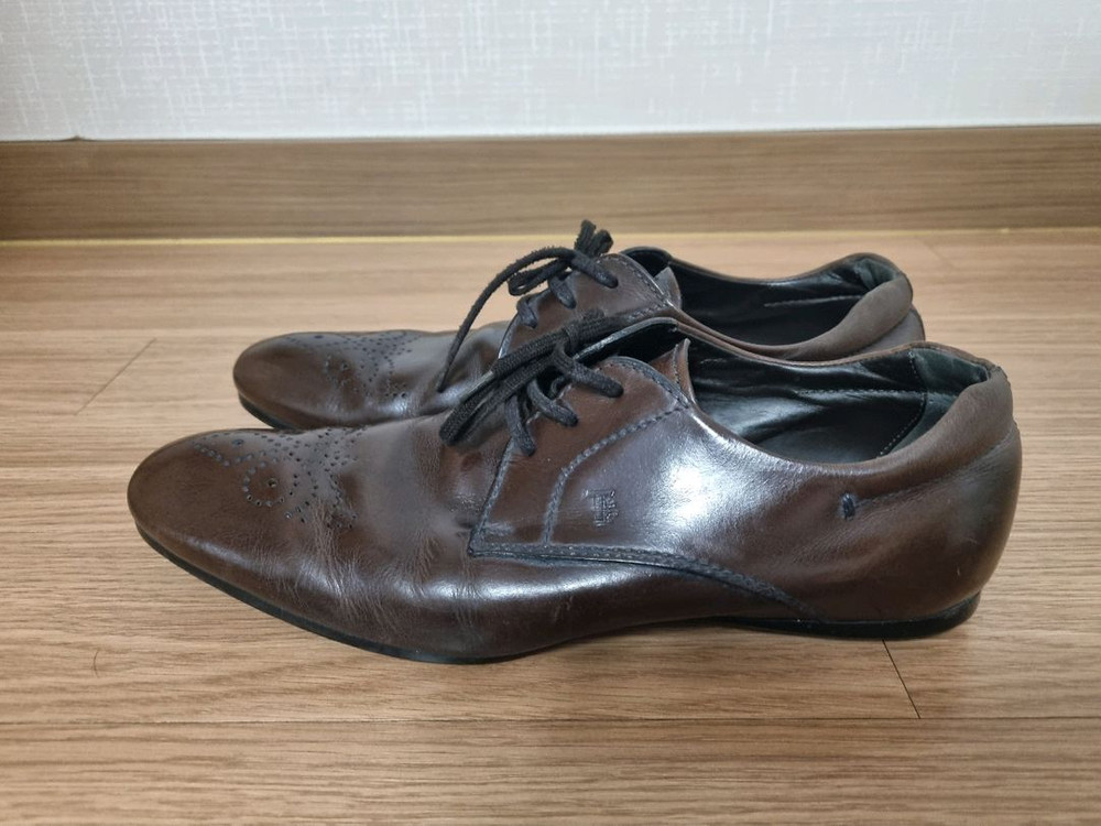 토즈 브라운 윙팁 가죽 구두 tods 6사이즈 250 이미지