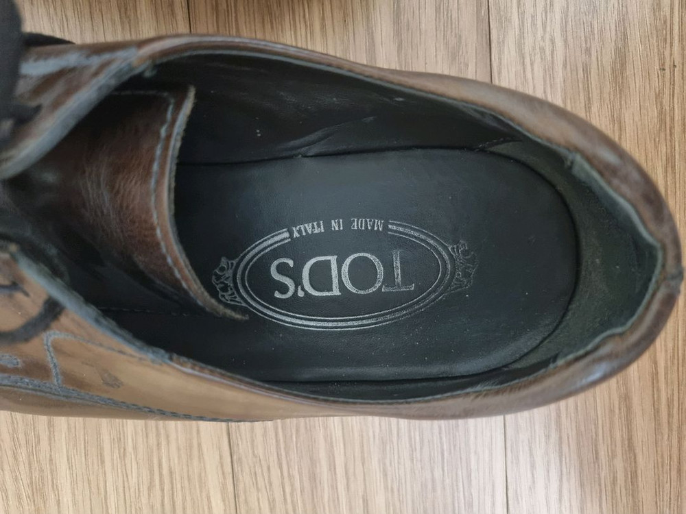 토즈 브라운 윙팁 가죽 구두 tods 6사이즈 250 이미지