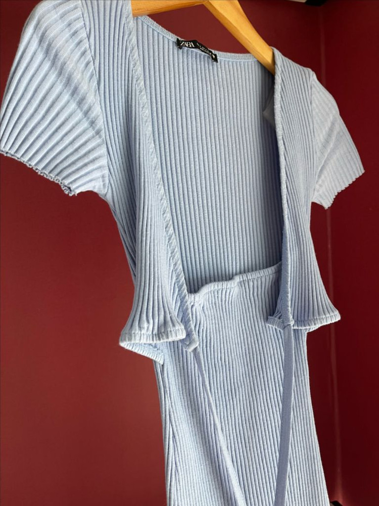 자라 ZARA 골지 랩 원피스 S--2