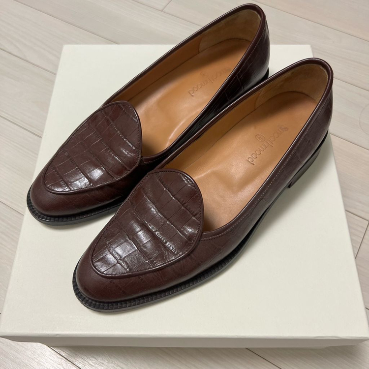 스무드무드 스무스무드 Gwyneth Crocodile Embossed Loafer 240 사이즈 이미지