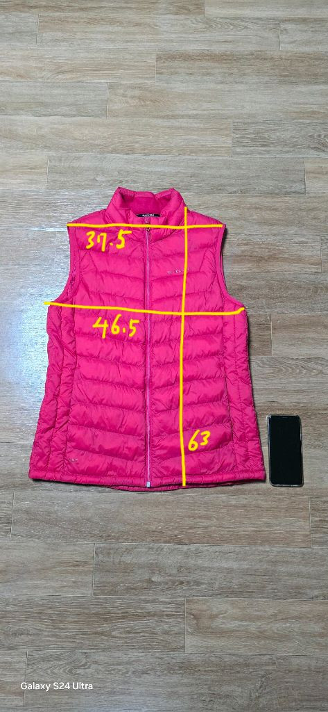 여.90-95) 블랙야크 여성 등산 패딩조끼 (경량급)/ 아웃도어 트레킹 트레이닝 이미지