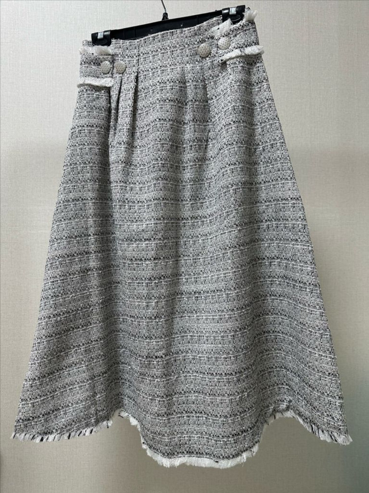(새상품) 트위드 스커트 롱치마 이미지