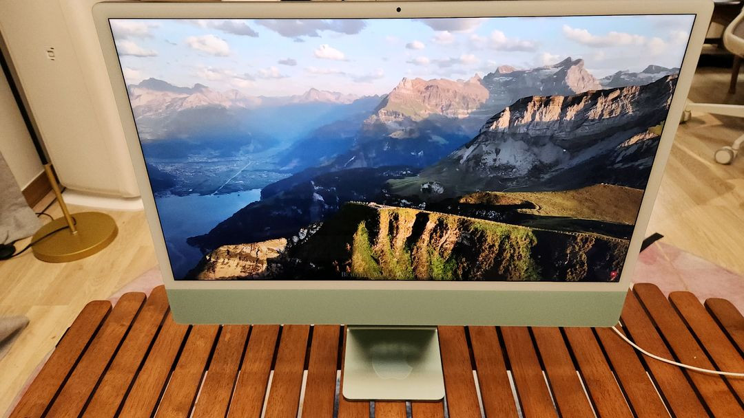 아이맥 24인치 m1칩 16gb / 256 4포트 고급형 이미지