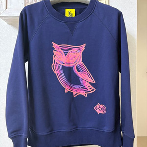 럭키슈에뜨 부엉이 맨투맨 네이비 S