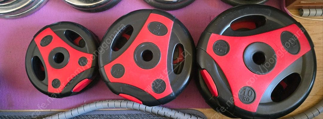 바디엑스 멀티벤치프레스 풀셋트, 원판 봉 아령 등 이미지