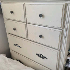 [카로데코 정품] 화이트 쉐비 앤틱 5단 서랍장 - 감성 인테리어 끝판왕