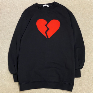 (정품) MSGM 키즈 하트브레이크 기모 맨투맨 14Y