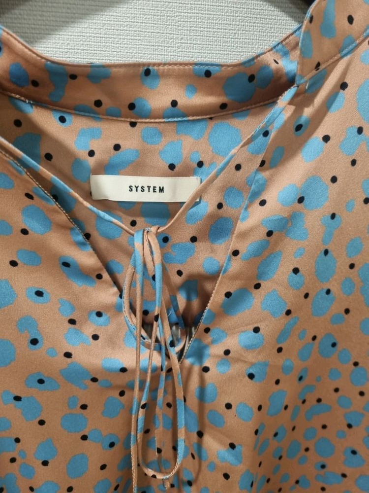 한섬 SYSTEM 시스템 패턴 블라우스--3