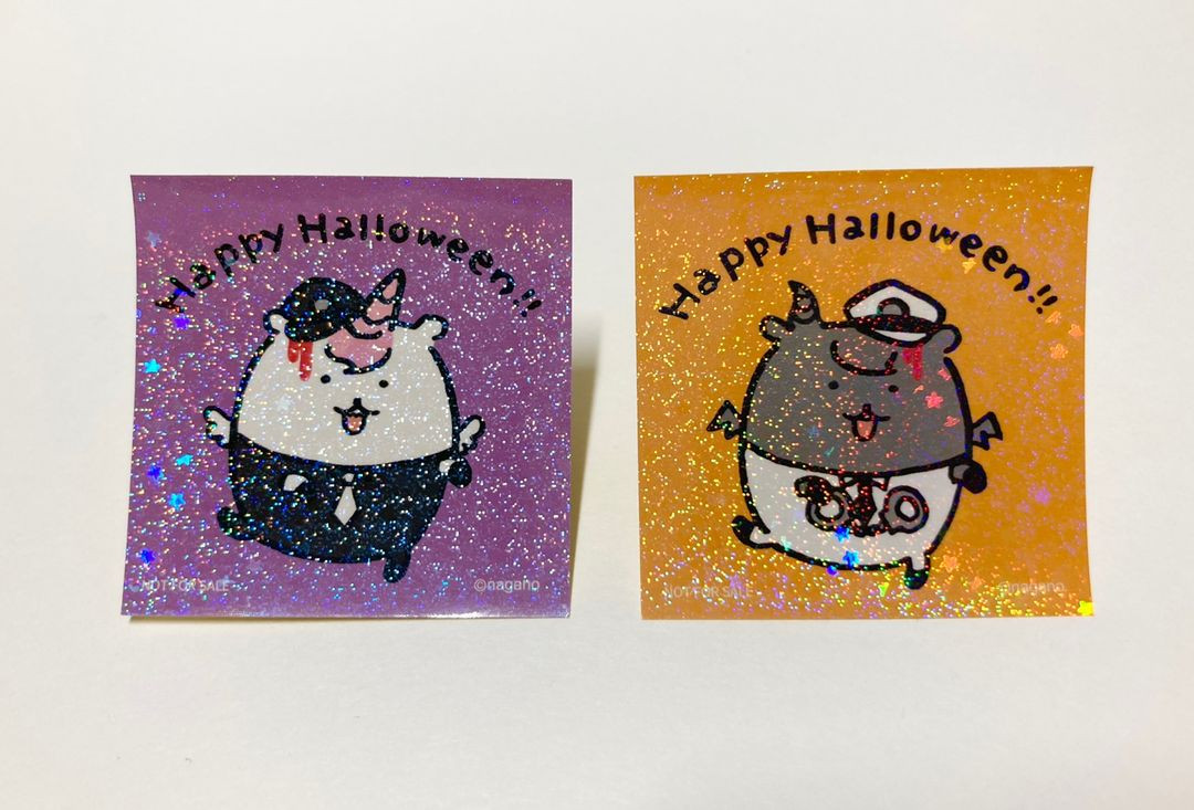 농담곰 할로윈 특전 스티커 입니다. (10개 풀세트) 담곰이 나가노마켓 이미지