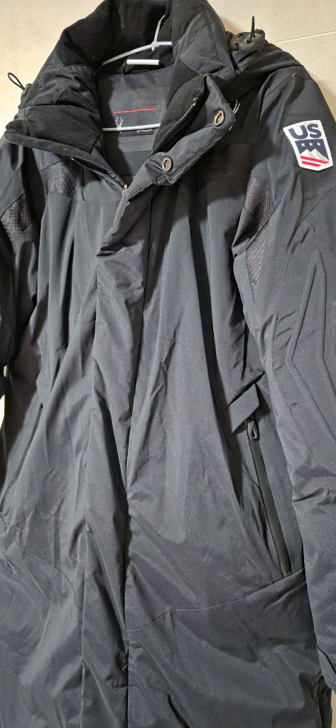 스파이더 구스다운 롱패딩 블랙 색상 90(S) 거의 새제품 택포--1