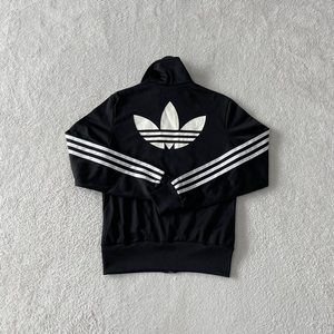 90 아디다스 여성 파이어버드 블랙 백로고 져지 이미지