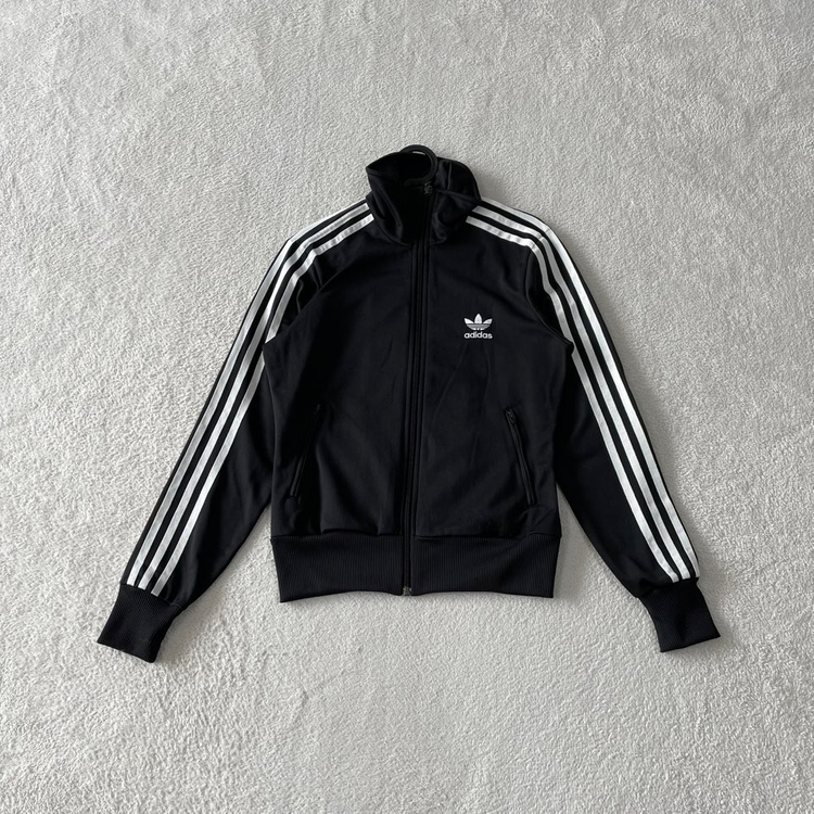 90 아디다스 여성 파이어버드 블랙 백로고 져지 이미지