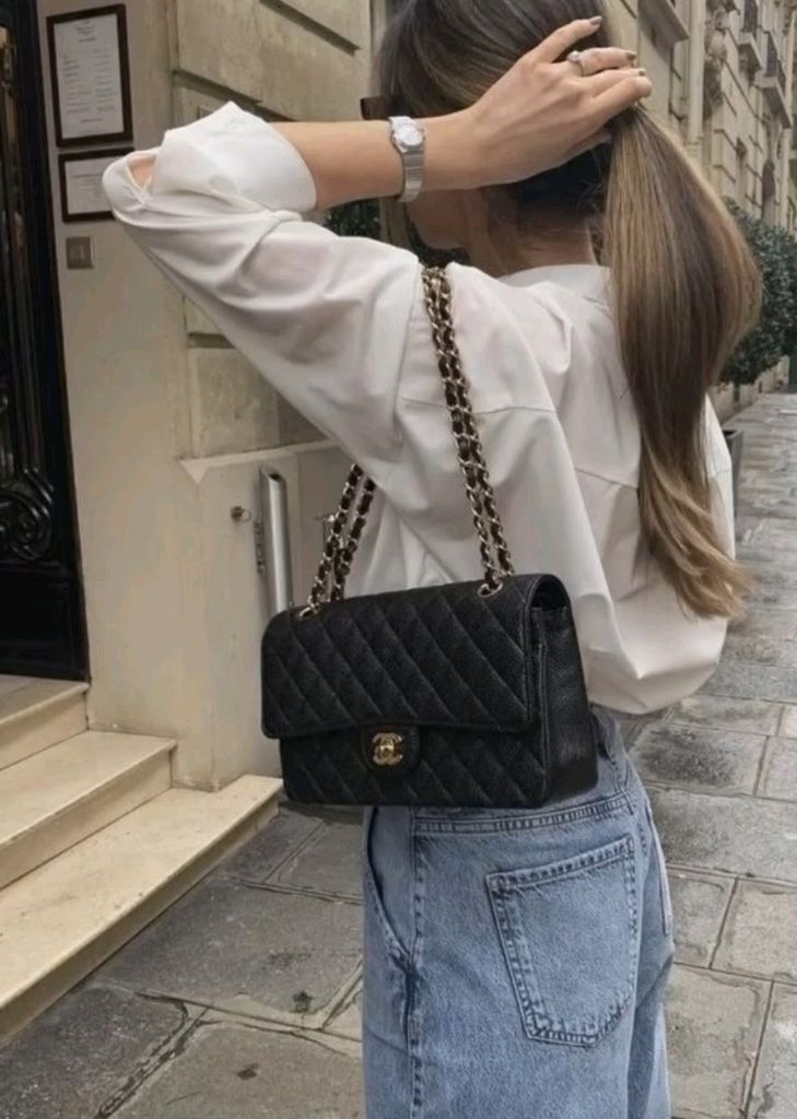 샤넬 클래식 플랩백 미듐--7