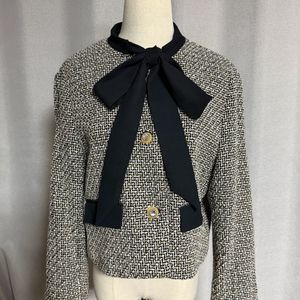 [L] 자라 리본 스트럭처 블레이저 자라 트위드 자켓
