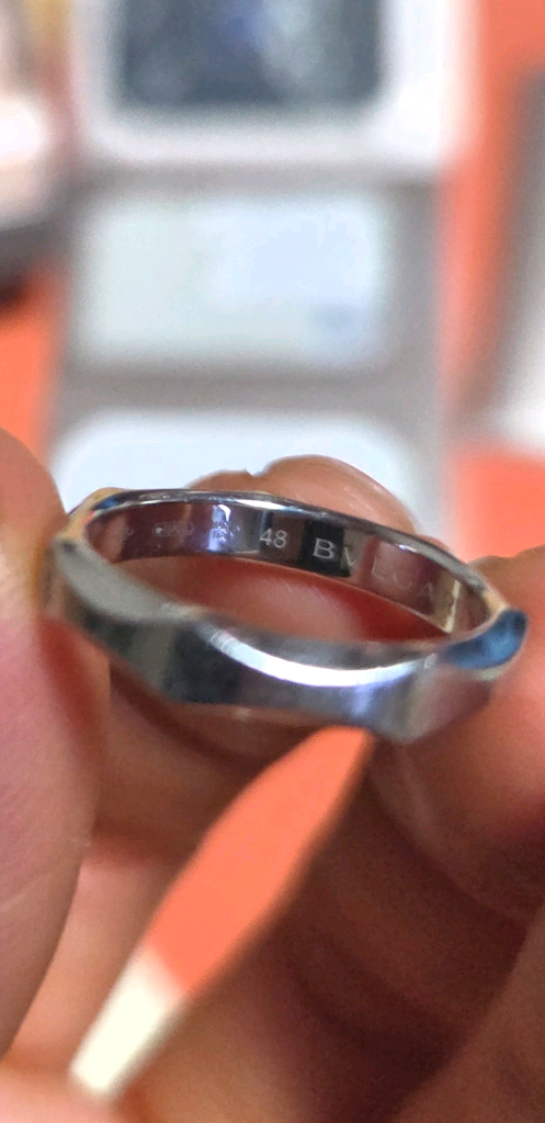불가리 인피니토 웨딩밴드 48사이즈 (플래티넘/1다이아) 웨딩링 커플링 이미지