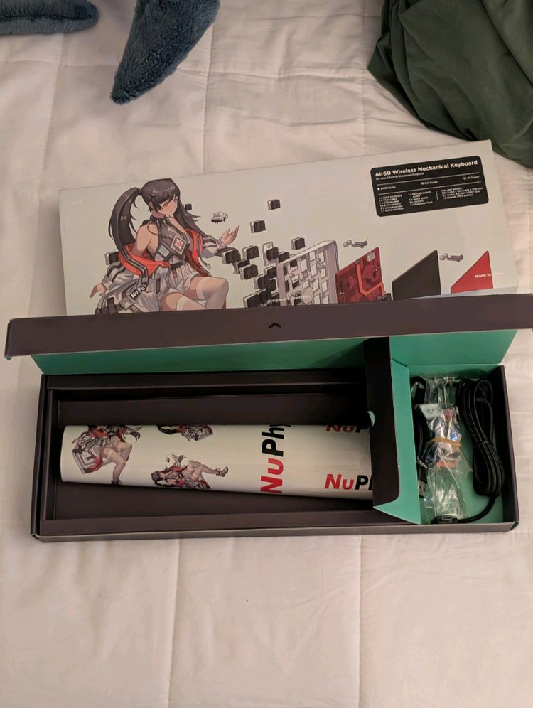 Nuphy Air60 적축 로우 프로파일 무선 키보드 이미지