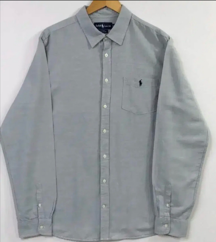 no.144 폴로 랄프로렌 옥스포드셔츠 그레이 xxl--1