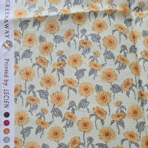 퀼트 원단 케이티 그린어웨이 해바라기 1/4마
