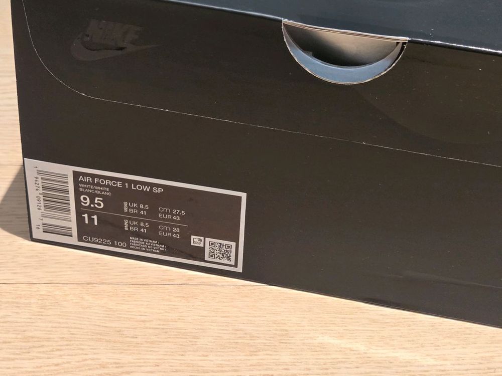 나이키 슈프림 에어포스 1 로우 화이트 새상품 (265/275)--4