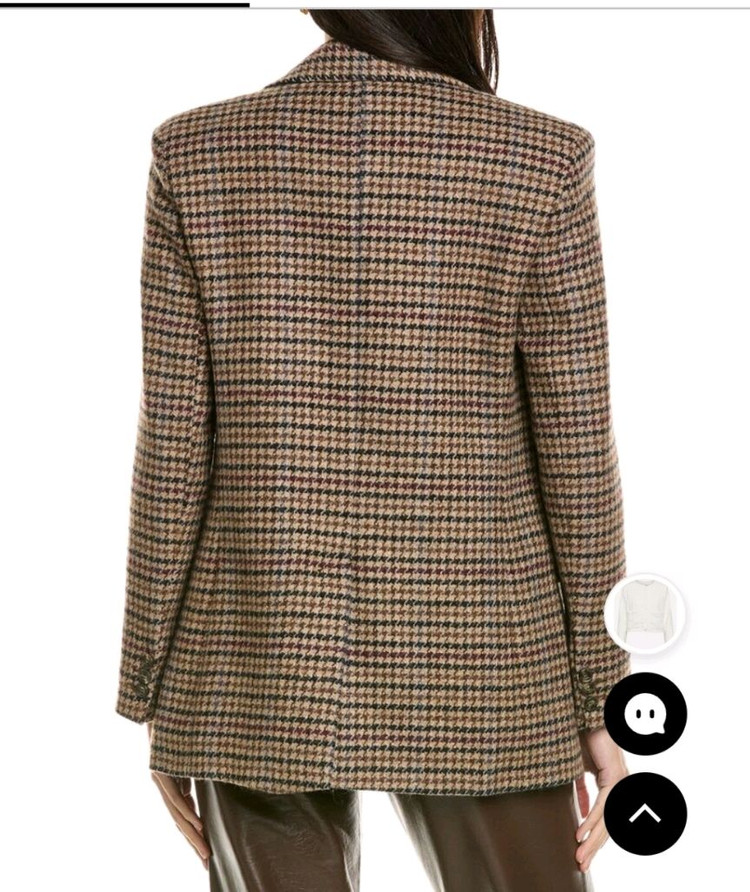 막스마라 위켄드 마르테세 울 블레이제 브라운 자켓/38--1