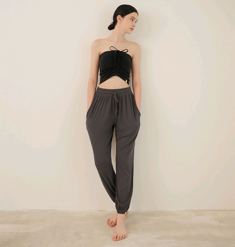 콘치웨어 로즈니 올리비아 셔링 튜브탑(블랙)S--6