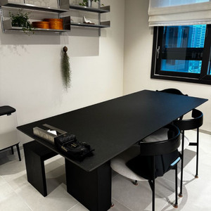 세라믹 블랙식탁 2000