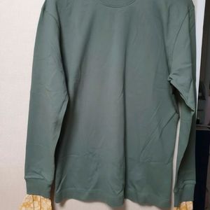 고걸 카키 소매포인트 티셔츠 이미지