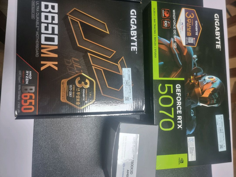 7800X3D 5070조립PC 32gb/1tb 데스크탑 완본체 이미지