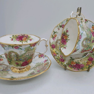 영국로얄알버트 올드컨트리로즈가든찻잔1조값 이미지