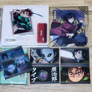 귀멸의 칼날 기유, 탄지로 아크릴 스탠드 피규어 굿즈 일괄 이미지