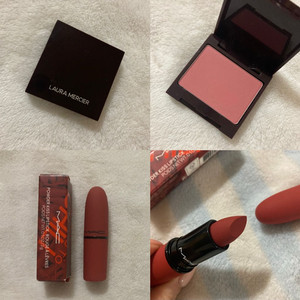 로라메르시에 블러쉬 미니 로즈 + 맥 파우더키스 디보티드 투 칠리 ( 한정판 립스틱 블러셔 웜톤 )