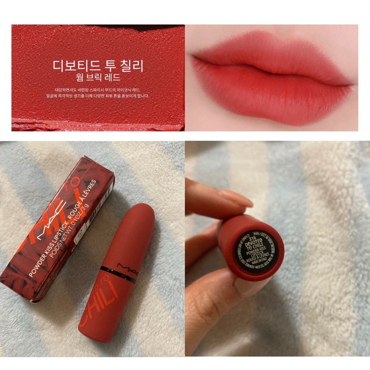 로라메르시에 블러쉬 미니 로즈 + 맥 파우더키스 디보티드 투 칠리 ( 한정판 립스틱 블러셔 웜톤 )--2