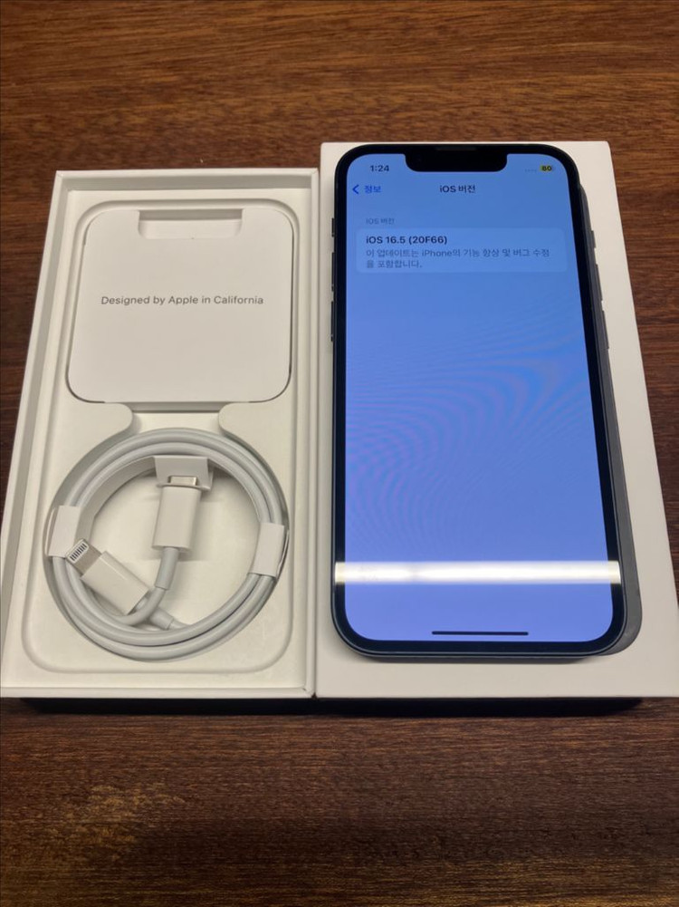 아이폰 13미니 128 미드나이트 ios 16.5 신품급--1