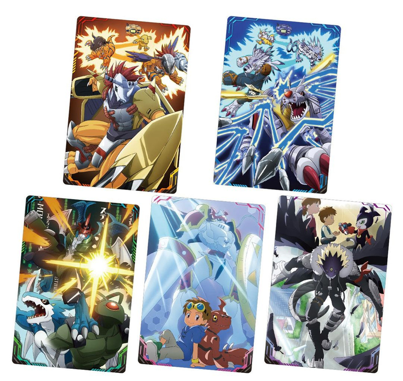 디지몬 비주얼 아트 컬렉션 카드 웨하스 반다이 미개봉 미사용 새상품--2