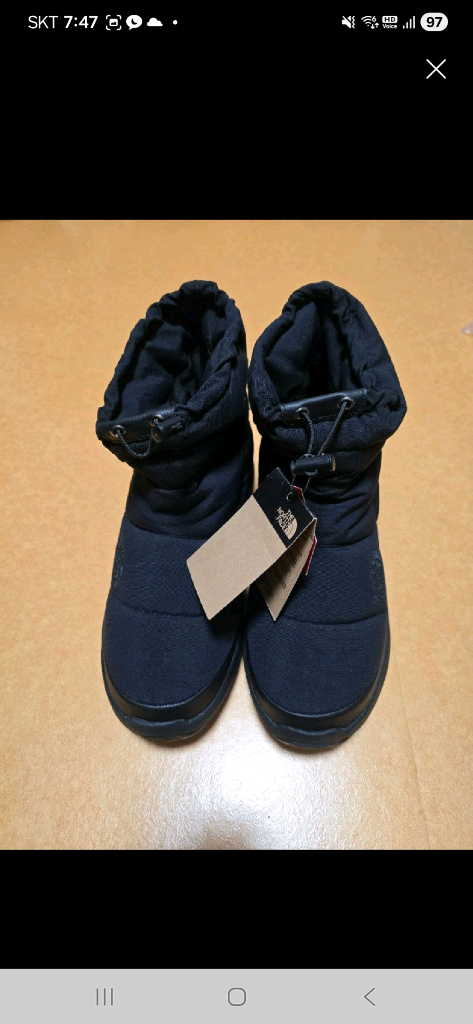 [280]노스페이스구스방한화블랙 NS99Q63A--5