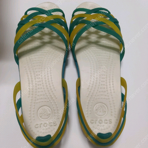 크록스 후라체 미니웨지 w5 녹색