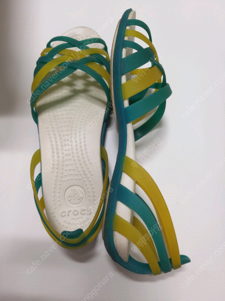 크록스 후라체 미니웨지 w5 녹색--2