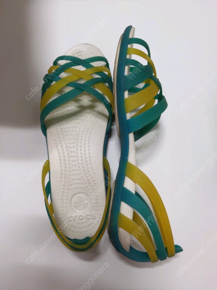 크록스 후라체 미니웨지 w5 녹색--4