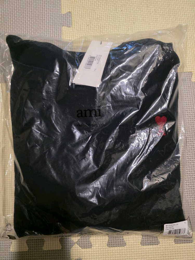 아미 후드티 그레이 블랙 (L)정품 이미지