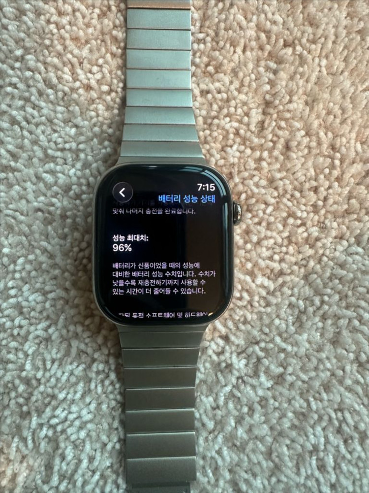 애플워치10 네추럴티타늄 이미지