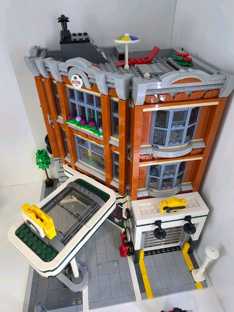 레고 모듈러 코너정비소10264 1회조립 최상품--1