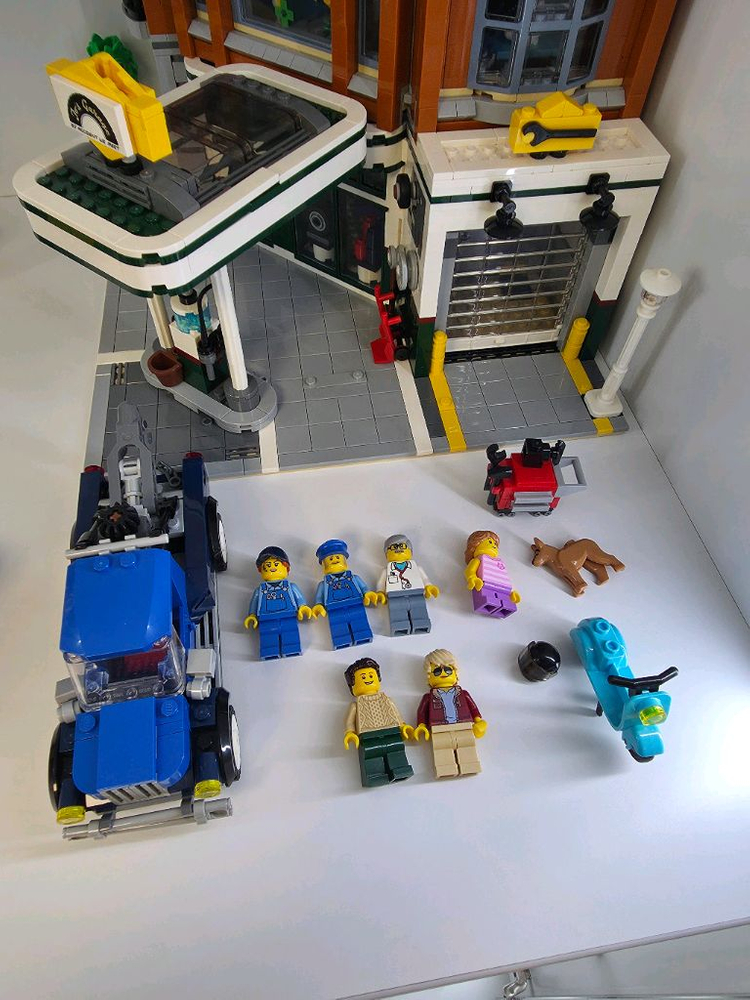 레고 모듈러 코너정비소10264 1회조립 최상품--2